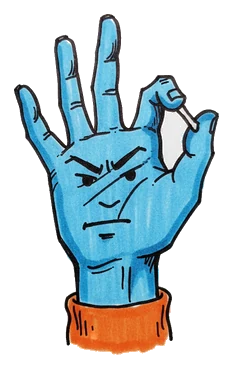 Hand-drawn illustration from “Does Cracking Your Knuckles Cause Arthritis?”