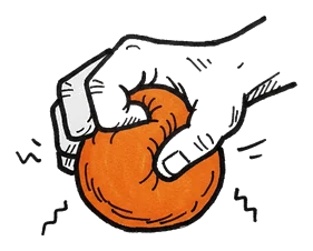 Hand-drawn illustration from “Does Cracking Your Knuckles Cause Arthritis?”