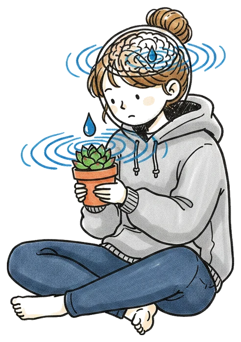 Hand-drawn illustration from “Introverts aren't shy. They're saving their energy.”