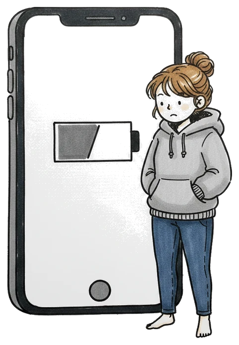 Hand-drawn illustration from “Introverts aren't shy. They're saving their energy.”