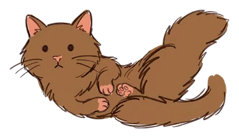 Hand-drawn illustration for the “The Perfect Turn” section of “A Cat Only Lands On Its Feet If It Falls Far Enough”
