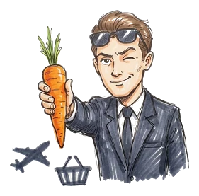 Hand-drawn illustration for the “The Perfect Misdirection” section of “Carrots Don't Give You Night Vision. Here's Who Lied.”