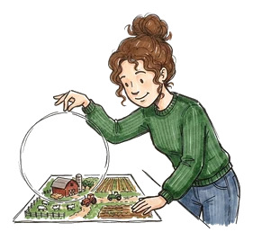 Hand-drawn illustration for the “How the Story Changed” section of “Organic Food Costs Twice as Much and Is Still Sprayed”